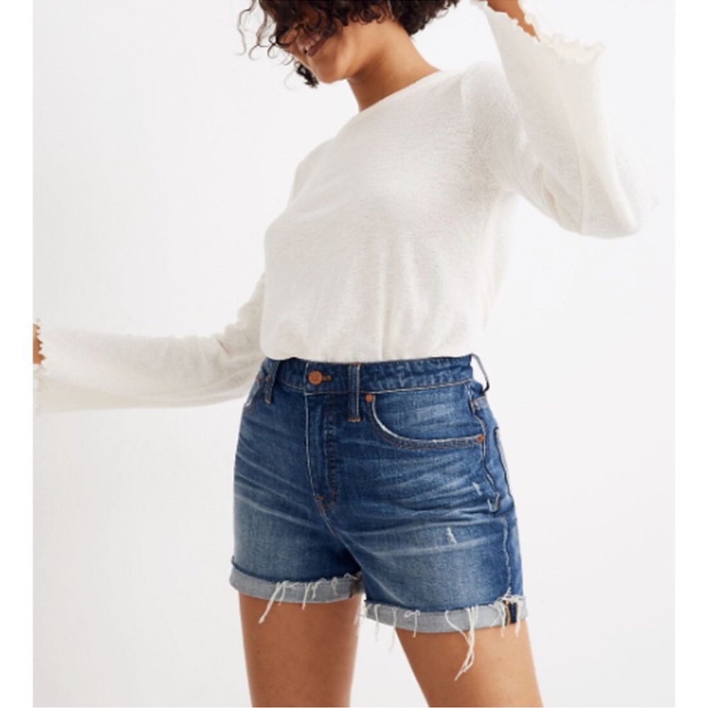 Madewell high rise denim shorts